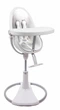 Стілець для годування Bloom Fresco White вкладиш еко-шкіра Lunar silver, E10535-W\E10516-LSL - зображення 3