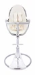 Стільчик для годування Bloom Fresco Silver вкладиш еко-шкіра Coconut white, E10535-S\E10516-CWL - зображення 2