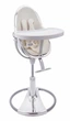 Стільчик для годування Bloom Fresco Silver вкладиш еко-шкіра Coconut white, E10535-S\E10516-CWL - зображення 4