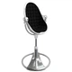 Стільчик для годування Bloom Fresco Silver вкладиш бавовняний Midnight Black, E10535-S\U10543-MB - зображення 4