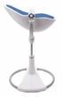 Стілець для годування Bloom Fresco White вкладиш еко-шкіра Riviera blue, E10535-W\E10540-RBL - зображення 2