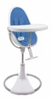 Стілець для годування Bloom Fresco White вкладиш еко-шкіра Riviera blue, E10535-W\E10540-RBL - зображення 4
