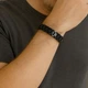 Титановый браслет со вставками MagnyCharm, черный, 20 см - изображение 4