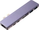 Док-станція Hedo USB-C HDMI 4K SD Macbook Pro/Air Сіра 57919 (5904041106675) - зображення 1
