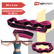 Гумка для фітнесу з петлями HS-N904GB 12-30 кг рожева стрічка еспандер - зображення 9