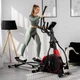 Орбитрек Hop-Sport HS-095CF Prizm электромагнитный черный с матом для домашнего фитнеса - изображение 1