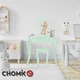 Детский туалетный столик Chomik ELSA бирюзовый с зеркалом стулом ящиками трюмо для девочки - изображение 1