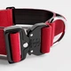 Тактичний широкий нашийник із ручкою для собак BullyBillows Combat Collar Handle 5 cm S: 50 мм, ОШ 40-50 см Червоний - зображення 1