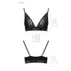 Эластичный топ с кружевом Passion PS001 TOP M, black - изображение 6