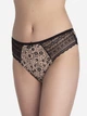 Набор трусиков слипов женских хлопковых Lama Cotton collection 1592BI M 2 шт Черный/Бежевый/Серо лиловый (5904577874338) - изображение 4