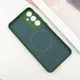 Чохол Silicone Cover Lakshmi Full Camera (AA) with MagFit для Samsung Galaxy S24 FE Зелений / Dark green - 00000078238_2 - изображение 3
