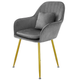 Стул в скандинавском стиле с мягкой обивкой DSF-316 Gray - изображение 1