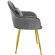 Стул в скандинавском стиле с мягкой обивкой DSF-316 Gray - изображение 3