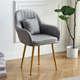 Стул в скандинавском стиле с мягкой обивкой DSF-316 Gray - изображение 8