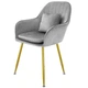 Стул в скандинавском стиле с мягкой обивкой DSF-316 Light Gray - изображение 1