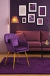 Стул в скандинавском стиле с мягкой обивкой DSF-316 Purple - изображение 7