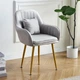 Стул в скандинавском стиле с мягкой обивкой DSF-316 Light Gray - изображение 9