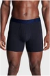 Трусы UA Underwear Boxers PERFORMANCE COTTON - SOLID 6 3PK синий, серый, темно-синий Мужчины SM 1383889-410 - изображение 2