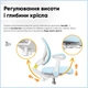 Дитяче крісло Evo-kids Mio Air Blue (Y-307 KBL) Блакитний - изображение 7