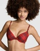 Комплект білизни Victoria’s Secret Push-up червоний клітинка 34B-S - изображение 2