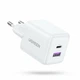 Сетевое зарядное устройство UGREEN X516 USB-C+USB 30W GaN Fast Charger White (65015) - изображение 1