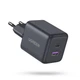 Сетевое зарядное устройство UGREEN X516 USB-C+USB 30W GaN Fast Charger Black (65014) - изображение 1