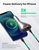 Автомобильное зарядное устройство UGREEN CD204 USB-A/USB-C PD QC3.0 24W Silver (60712) - изображение 4