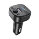 ФМ-Модулятор XO BCC18 Smart bluetooth MP3 Car Charger Type-C 3A Черный - изображение 1