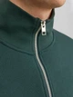 Світшот на флісі JACK&JONES темно-зелений з принтом ZYPCU625 S - изображение 5