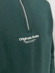 Світшот на флісі JACK&JONES темно-зелений з принтом ZYPCU625 S - изображение 6