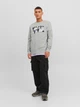 Світшот на флісі JACK&JONES сірий з принтом KLJOS991 M - изображение 2