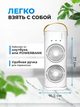 Портативний міні кондиціонер вентилятор настільний акумуляторний від юсб з зволоженням повітря та охолодженням охолоджувач usb з підсвічуванням та пультом автоповоротом зволожувач повітря з кольоровою LED підсвіткою RGB 280мл акумулятор 2500mAh - зображення 10