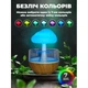 Увлажнитель воздуха гриб ночник аромадиффузор для дома комнаты офиса портативный на аккумуляторе ультразвуковой с эффектом дождя подсветкой увлажнители ночники для детей (0110) - изображение 2