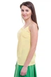 Жіноча однотонна майка на бретелях LadyLike 50 Жовтий (ll2145910103446) - изображение 2