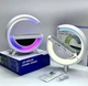 Настольный RGB ночник с беспроводной зарядкой и колонкой G-Smart, Многофункциональный RGB ночник колонка BT-3401 - изображение 8