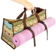 Сумка для фітнесу та йоги DoYourYoga Yoga bag FI-6971-3 Матеріал: поліестер, бавовна. Розмір: 22смх24смх54см. Колір: бежевий-блакитний. - зображення 7