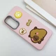 Чехол Накладка CaseIT Leather Toys для Samsung Galaxy S25 FE Capybara / Pink - изображение 2