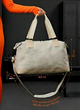 Сумка спортивна жіноча для спортзалу дорожня пляжна через плече для тренувань спорту подорожей відряджень зручна з відділенням для спортивної форми водонепроникна тканина з карманами OnePro бежева 73940 - зображення 4