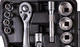 Набор инструментов Mastertool PROFI ½" 21 шт 10-32 мм CrV50BV30 противоударный кейс 78-4021-PF - изображение 4