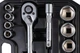 Набор инструментов Mastertool ½" 21 шт 10-32 мм CrV 21 шт кейс с металлическими замками 78-4021 - изображение 4