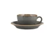 Чайная чашка с блюдцем Porland Seasons Dark Gray 222105/DG (207мл) - изображение 1