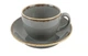 Чайная чашка с блюдцем Porland Seasons Dark Gray 222134/DG (320мл) - изображение 1