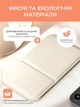 Настольное зеркало для макияжа и бритья косметическое дорожное в ванную или прихожую с чехлом Экокожа/Пластик 18х26 см Белое (CJO-091) - изображение 2