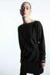 Сукня жіноча COS long-sleeved asymmetric mini dress 1212282001 L Чорний - изображение 2
