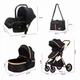Коляска 3 в 1 Kidilo H2D Black (1111556) (Kidilo H2D (Black)) - изображение 8