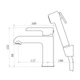 Змішувач для раковини Qtap Grand (з гігієнічним душем) QTGRA272CRW45671 Chrome/White - зображення 2