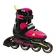 Розсувні ролики для дівчинки Rollerblade Microblade pink-green 36.5-40.5 EU - зображення 1