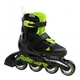 Детские раздвижные ролики Rollerblade Microblade 36.5-40.5 EU Black/Green - изображение 1