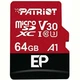 Карта памяти PATRIOT 64 GB microSDXC UHS-I U3 V30 A1 EP + SD adapter PEF64GEP31MCX - изображение 1