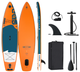 Дошка SUP надувна Magboss Beach Dolphin 98164 Помаранчева (5904041148033) - зображення 2